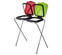 Jumbo Green2 Cestino Portasacchi per Spazzatura Raccolta Differenziata Doppio con Coperchio 68 x 39 x 84 cm