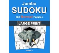 Jumbo Large Print Sudoku: Normal - Volume 1: 200 Medium Difficulty Sudoku Puzzles for Adults • Large 8.5" × 11" Format • Easy-to-Read Grids • Complete Solutions Included