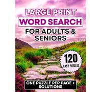 Jumbo Large-Print Word Search for Seniors: 120 Easy Puzzles + Solutions - One Puzzle Per Page