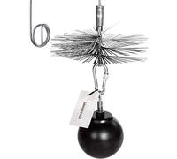 Jumbo negozio di 200 mm rhyas Peso piuma acciaio + comando + 12 m Asta Flex + moschettone - -schornstein Scopa Scopa camino pulito schornstein gemauert