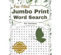 Jumbo Print Word Search for Seniors: Relaxing puzzle book with solutions featuring themes such as hobbies, holidays, seasons and more for teens, adults and seniors