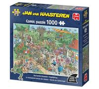 Jumbo Puzzle Jan Van Haasteren - Osservazione degli uccelli nel grande giardino - 1000 pezzi