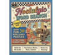 Jumbo Sized Large Print Word Search for Seniors: 1950s & 1960s Nostalgia Puzzles: 200 Individual Puzzles for Brain Health, Memory Boost, and Relaxation