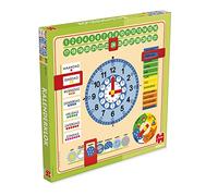 Jumbo Spiele Orologio Calendario in Legno a Forma di