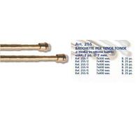 JUMBO srl Coppia Bacchette Bastoni per Tende Colore Ottone 60 cm x 7 mm