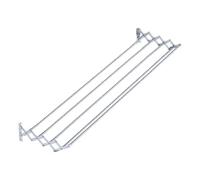 Jumbo Stendibiancheria a Soffietto da Parete 120 cm - Acciaio Inox, Estensibile a Pantografo, 6 Metri di Stenditura, Salvaspazio, Made in Italy