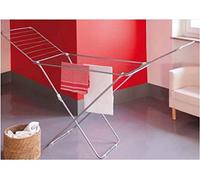 Jumbo Stendibiancheria stendino in Acciaio antiruggine con Ali Pieghevoli e Piedini Antiscivolo MOD. Fonzie