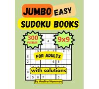 jumbo sudoku books for adults: 300 puzzles with solutions 2026
