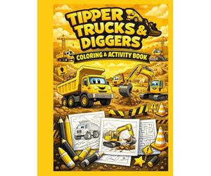 JUMBO Tippers Trucks & Diggers Colouring & Activity Book