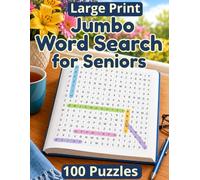 Jumbo Word Search for Seniors: 100 Large Print Puzzles in Bold 30-Point Font: Easy, Relaxing Word Search Book for Adults - Big 8.5 x 11 Pages, One Puzzle Per Page, Complete Answer Key Included