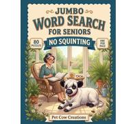 Jumbo Word Search for Seniors: 80 Simple Large Print Puzzles with Extra Big Letters - No Diagonals, No Backwards Words, Complete Answer Key