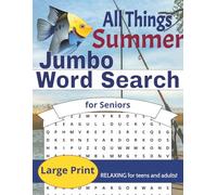 Jumbo Word Search for Seniors: All Things Summer - Large Print, includes SOLUTIONS, Relaxing for teens, adults and seniors