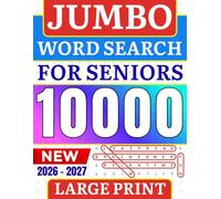 Jumbo Word Search for Seniors | Extra Large Print: 10000 Words To Boost Memory And Focus | A Relaxing Large Print Gift For Adults, Parents, Grandparents & Mentors