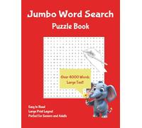 Jumbo Word Search Puzzle Book: Large Clear Text, Over 4000 Words