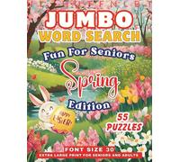 Jumbo Word Search Puzzle Book Spring: 55 Extra Large Print Easter-Themed Seasonal Wordfinds For Seniors & Adults- 30 Font Size- Big Letters