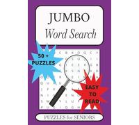 JUMBO Word Search Puzzle Book: Word Searches with Easy to Read Print I 6 x 9 inches 110 Pages I 50+ Puzzles ... Gifts for Seniors, Puzzle Lovers, Vacations, Holidays, and Road Trips