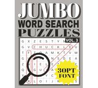 JUMBO WORD SEARCH PUZZLES: FONT SIZE 30 | LARGE PRINT FOR EASY READING | VOL. 3