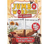 Jumbo Word search Puzzles For Seniors: 30 Pt Font, Large Print Puzzles for Relaxation, Focus, and Daily Fitness