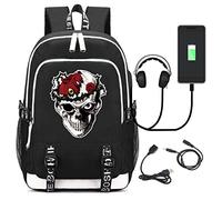 JUMBOZ Berse-rk Zaino Bambini Anime per Scuola, Zaini da Laptop Grande capacità con Porta di Ricarica USB, Borsa da Scuola Leggero con Tracolla Regolabili-C||1 Piece