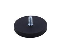 JUMELA Magnete Rivestito in Gomma Base Magnetica Supporto for Staffa di Montaggio con Filettatura Esterna D22 D43 D66 D88 for Barra for Auto a LED for Barche 1/5/10 Pezzi (Size : D88 5pcs)