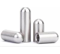 JUMELA Perno di Posizionamento Perno filettato Interno in Acciaio Inossidabile 304 Perno Forato cilindrico a Testa Tonda Perno Cavo M3/M4/M5/M6 2/5/10 Pezzi (Size : 5pcs 12X25XM6)
