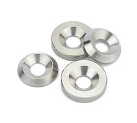 JUMELA Rondella conica Testa Svasata Solida M3 M4 M5 M6 M8 M10 Guarnizione Piatta in Acciaio Inossidabile 304 Rondelle affusolate concave e convesse (Size : 10pcs Cone M6x18x3.5)