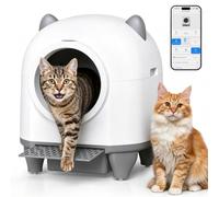 JUMMICO Lettiera Autopulente per Gatti, 90L XXL, Controllo App e Sensori | Lettiera Automatica per Gatti con Contenitore da 8,5L, Modalità Notte, Controllo degli Odori e Manutenzione Modulare