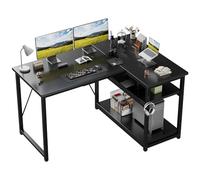 JUMMICO Scrivania Angolare a L 120x80 cm Design Moderno Nero