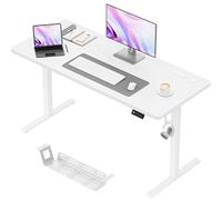 JUMMICO Scrivania Elettrica Regolabile In Altezza 140 x 60 cm, Bianco
