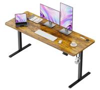 JUMMICO Scrivania Elettrica Regolabile In Altezza 160 x 70 cm, Marrone