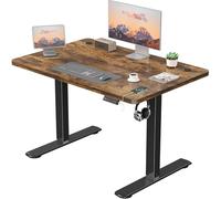 JUMMICO Scrivania Regolabile in Altezza con Caricatore USB, Scrivania Regolabile Elettrica 100 x 60 cm, Standing Desk