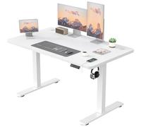 JUMMICO Scrivania Regolabile in Altezza con Caricatore USB, Scrivania Regolabile Elettrica 120 x 60 cm, Standing Desk