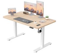 JUMMICO Scrivania Regolabile in Altezza con Caricatore USB, Scrivania Regolabile Elettrica 120 x 60 cm, Standing Desk
