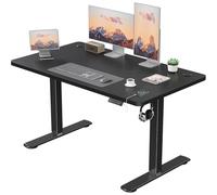 JUMMICO Scrivania Regolabile in Altezza con Caricatore USB, Scrivania Regolabile Elettrica 120 x 60 cm, Standing Desk