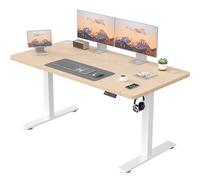 JUMMICO Scrivania Regolabile in Altezza con Caricatore USB, Scrivania Regolabile Elettrica 140 x 60 cm, Standing Desk