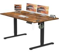 JUMMICO Scrivania Regolabile in Altezza con Caricatore USB, Scrivania Regolabile Elettrica 140 x 60 cm, Standing Desk