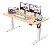 JUMMICO Scrivania regolabile in Altezza, Standing Desk, Piano Unico 15 mm, con 2 Memoria Altezza, Allarme Anti-Sedentarietà, Scrivania Ufficio Elettrica Regolabile, Scrivania Gaming