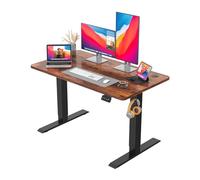 JUMMICO Scrivania regolabile in Altezza, Standing Desk, Scrivania da Ufficio Elettrica Regolabile con funzione di memoria, 120 x 60 cm Marrone
