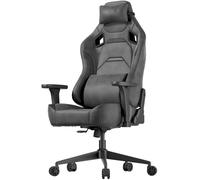 JUMMICO Sedia da gaming in ecopelle, sedia da ufficio ergonomica con braccioli 3D, sedia da scrivania con schienale reclinabile per gaming, lavoro e studio, portata massima 200 kg, grigio argento