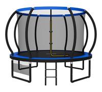 JUMMICO Trampolino da Giardino per Bambini con Rete di Sicurezza - Diametri 228, 305, 366, 427 cm - Tappeto Elastico e Molla Portata Massima 150 kg