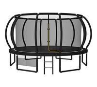 JUMMICO Trampolino da Giardino per Bambini con Rete di Sicurezza - Diametri 228, 305, 366, 427 cm - Tappeto Elastico e Molla Portata Massima 150 kg