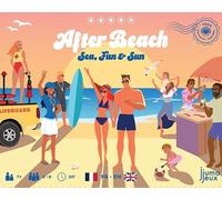 JumoJeux After Beach - Gioco di carte bilingue inglese-francese, gioco d'atmosfera sulla spiaggia e le vacanze, tra amici e famiglia, 7 anni e più anni, 2-8 giocatori