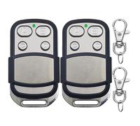 Jumoozi Telecomando di ricambio per porta del garage, 4 pulsanti, 433,92 MHz, compatibile con Mhouse TX3, MT4, TX4, MT4V, GTX4, MT4G, 433,92 MHz, confezione da 2