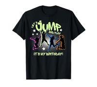 Jump And Play Birthday Boy Trampoline Park Bounce Jump Party Maglietta