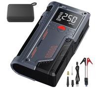 Jump Box per Batteria Auto, Jumper Auto Portatile,Avviatore Di Salto 'automobile Display Digitale LED - Compressore d'aria Jump Box Compatto Batteria Multifunzione Ad Alta Potenza