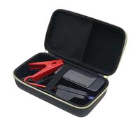 Jump Cable Storage Box, Waterproof Protective Case, 9.45x4.92x3.54 Inches, Hard Tool Organizer Bag, Shock Resistant Dustproof Design for Storages Car Travel Carrying, Black