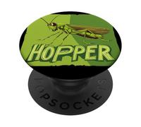 Jump High Grasshopper Graphic per bambini e adulti PopSockets PopGrip Adesivo