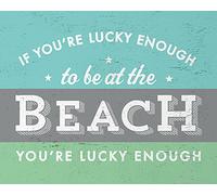 Jump nel Lake Go Lucky Enough, 40 x 50 cm, Tela Stampe, Multicolore