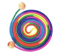 Jump Rope for Kids - 16.4 Ft Adjustable Rainbow Skipping Rope with Wooden Handles | Multiplayer Toy for Playground, School Games, Outdoor Sports, Team Activities, Fitness Fun & Exercise Training