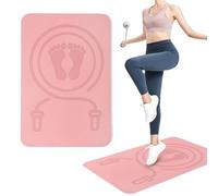 Jump Rope Mat - Shock Absorbing Buffer Mute Exercise Pad, durevole non slip fitness | Thick Workout Mats for Home Gym Flooring, Skipping Equipment Protector Pad Indoor Outdoor Cardio Training